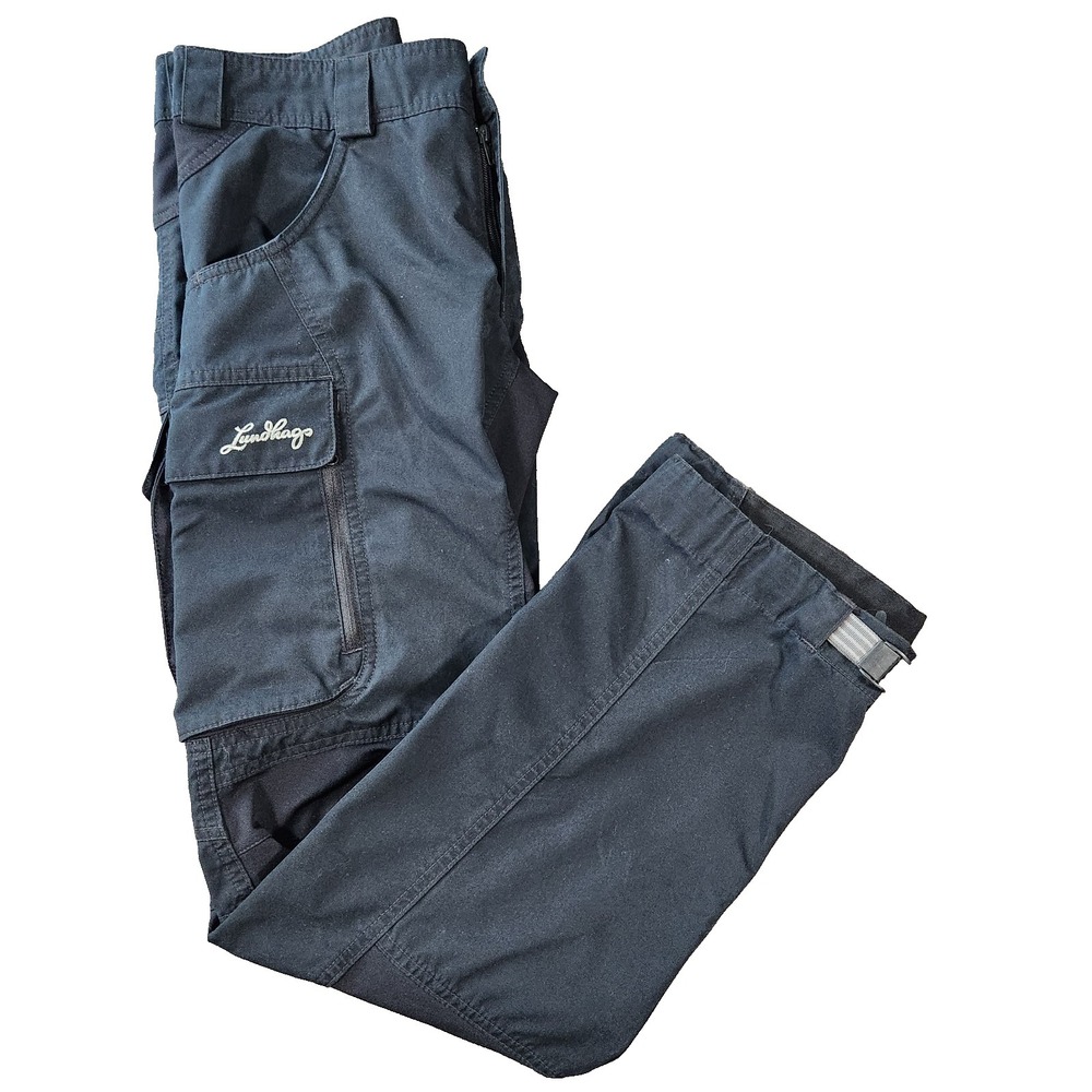 Lundhags Cargo Pants Women Size 36 Black Outdoor Hiking Utility Pants